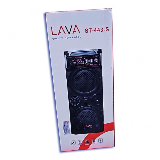 Lava ST-443-S USB Headphones with SD Card and Remote Control - 1 Piece - Black