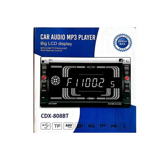 7-inch Bluetooth radio and music cassette does not support video playback
