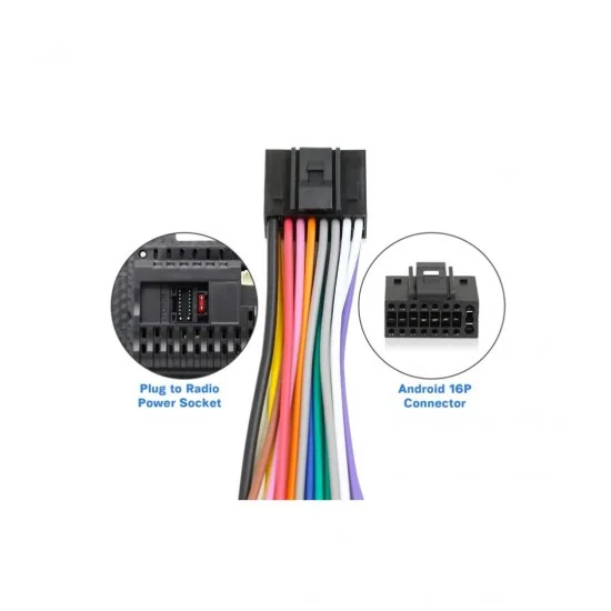 Android Plug Name Shop16 Pin Android Car Screen Plug for Radio and Stereo| BM Souq
