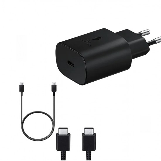 Samsung 25W Super Fast Charger with Type C Charging Cable