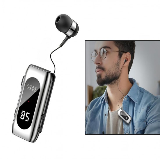 XO BE37 Clip Bluetooth Headset with Digital Display