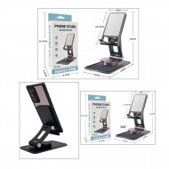 360 Degree Foldable Liftable Folding Mobile Phone Holder - Black 360 Degree Foldable Liftable Folding Mobile Phone Holder - Black