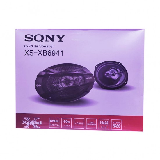 Sony XS 650 Watt Oval Car Speaker Kit (XS-XB6941)