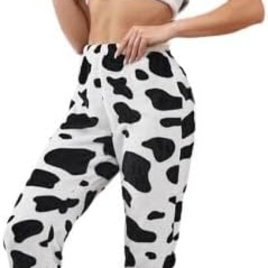 Women's 4-piece winter home pajama set - cow shape