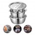 3-piece set of colander, grater, and vegetable washing bowl