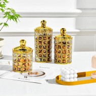 3-piece spice set, golden color, multiple uses (for tea, coffee, sugar), sweets, and snacks 3-piece spice set, golden color, multiple uses (for tea, coffee, sugar), sweets, and snacks