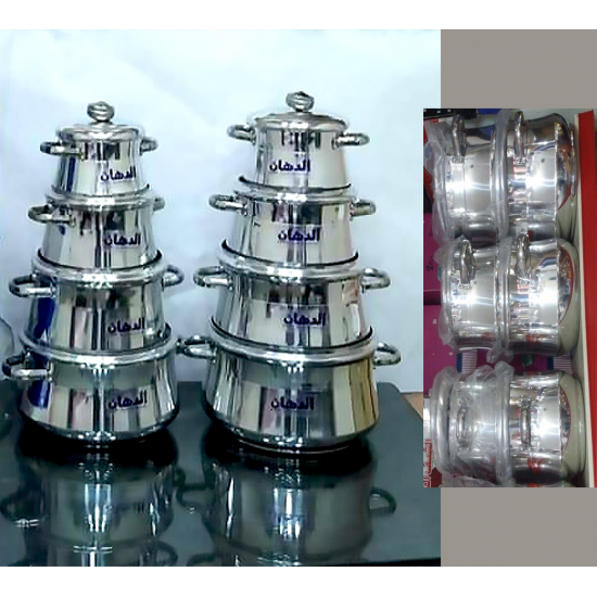Czech paint pot set 8 pieces with high quality stainless handle Czech paint pot set 8 pieces with high quality stainless handle