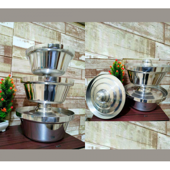 Aluminum shawarma set, 3 pieces, with high quality lid Aluminum shawarma set, 3 pieces, with high quality lid