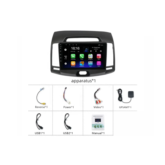 Android Touch screen for Hyundai Elantra HD - 2008, 2 RAM, 32 GB