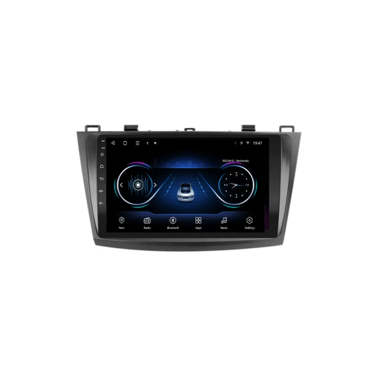 DVD player 10 inch touch projector and player for Android phone and iPhone and control from the device screen for Mazda