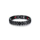 Men's bracelet with magnetic energy, small black color
