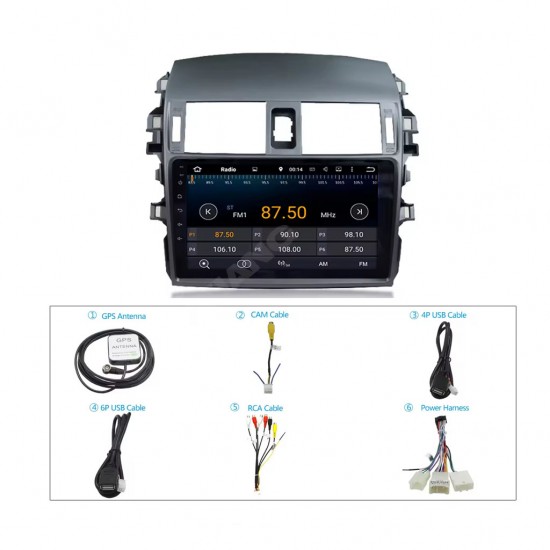 Full 9 inch Android car stereo for Toyota Corolla
