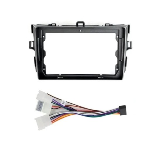 A frame for modifying and installing a 9-inch screen for a Toyota Corolla