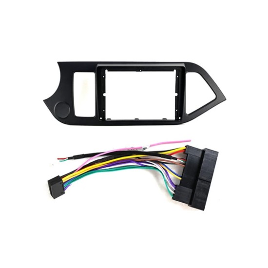 Modification frame for installing a 9-inch screen for a Kia Picanto