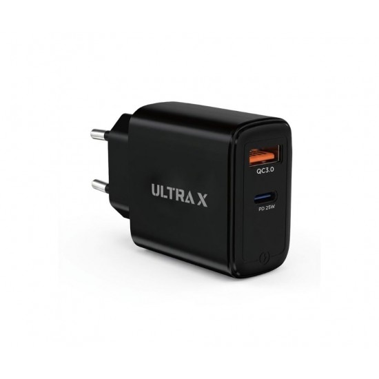 رأس شاحن جداري سريع ULTRA X R3-P45 - 45 وات - منفذ Type-C - تقنية PD