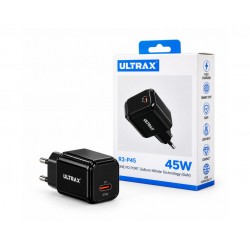 رأس شاحن جداري سريع ULTRA X R3-P45 - 45 وات - منفذ Type-C - تقنية PD