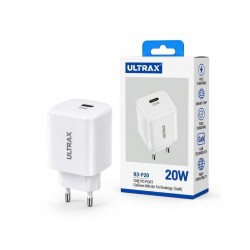 شاحن جداري سريع ULTRA X 20W - PD - منفذ USB-C - تقنية GaN